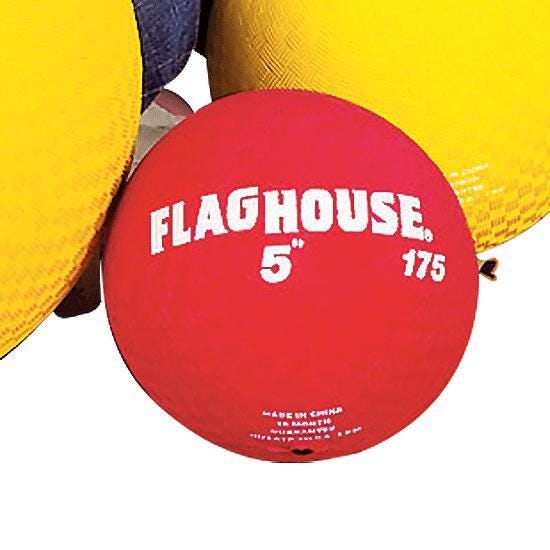 FlagHouse Playground Ball, 5 Inches, Red 2121142